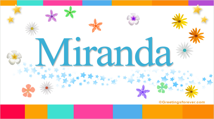 Nombre Miranda, Imagen Significado de Miranda