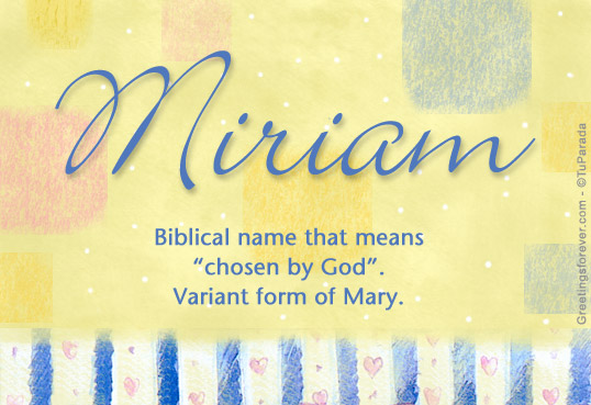 miriam-first-name-personality-popularity