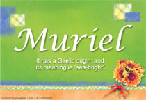 Meaning of the name Muriel