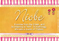 Meaning of the name Niobe