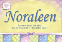Meaning of the name Noraleen