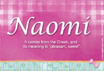 Meaning of the name Naomi