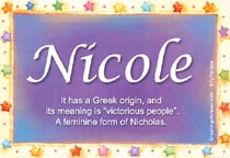 Meaning of the name Nicole