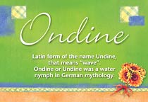 Meaning of the name Ondine