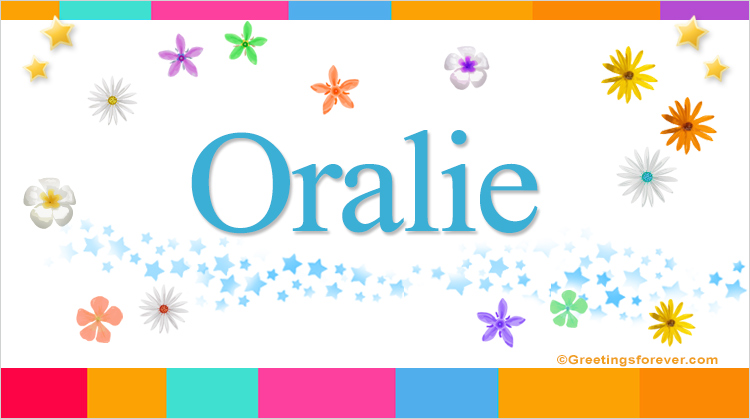 Nombre Oralie, Imagen Significado de Oralie