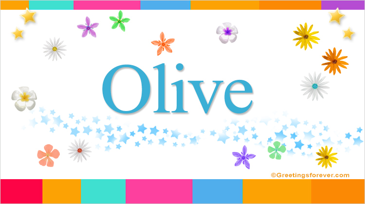 Nombre Olive, Imagen Significado de Olive
