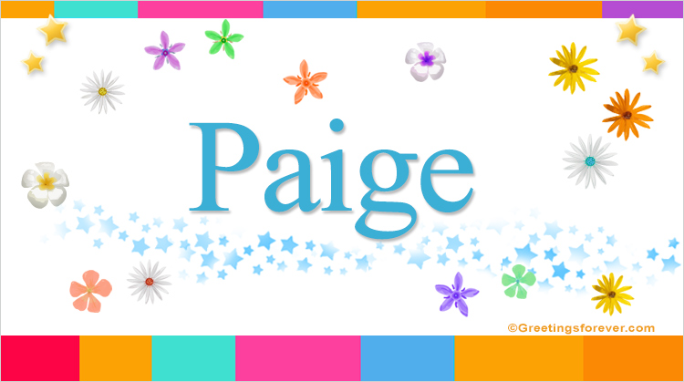 Nombre Paige, Imagen Significado de Paige