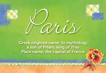 Meaning of the name Paris