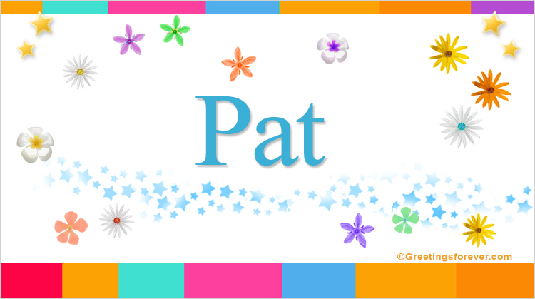 Nombre Pat, Imagen Significado de Pat