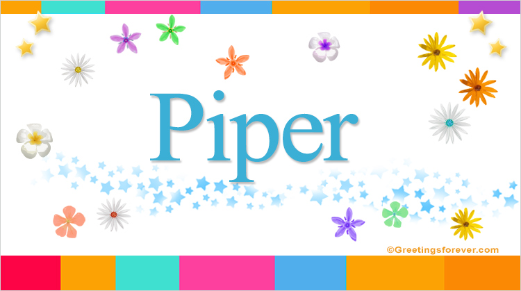 Nombre Piper, Imagen Significado de Piper