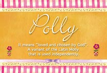 Meaning of the name Polly