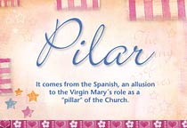 Meaning of the name Pilar