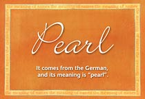 Meaning of the name Pearl