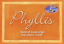 Meaning of the name Phyllis