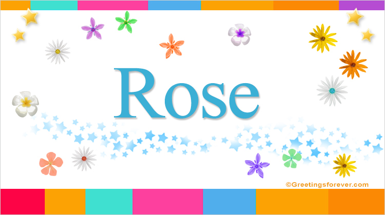 Nombre Rose, Imagen Significado de Rose