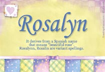 Meaning of the name Rosalyn