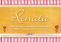 Meaning of the name Renata