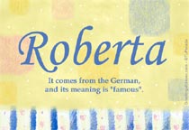 Meaning of the name Roberta