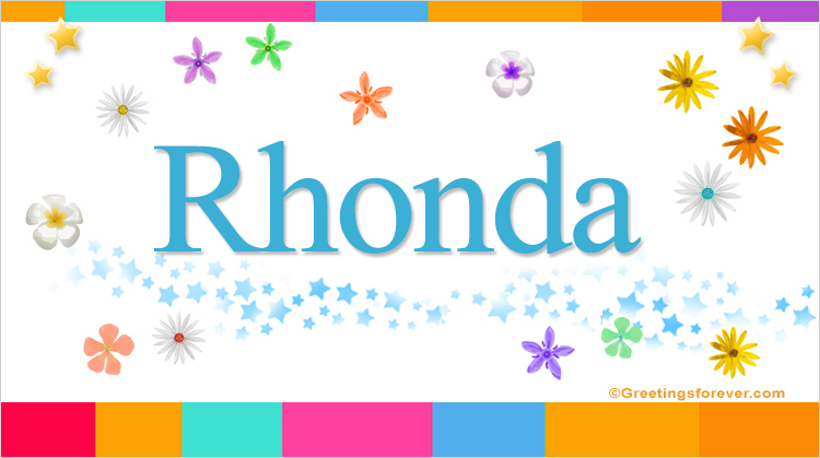Nombre Rhonda, Imagen Significado de Rhonda