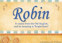 Meaning of the name Robin