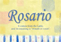 Meaning of the name Rosario