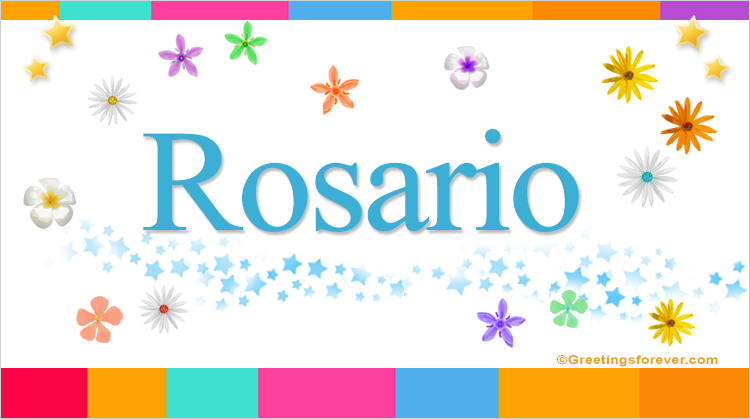 Nombre Rosario, Imagen Significado de Rosario