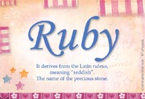 Meaning of the name Ruby
