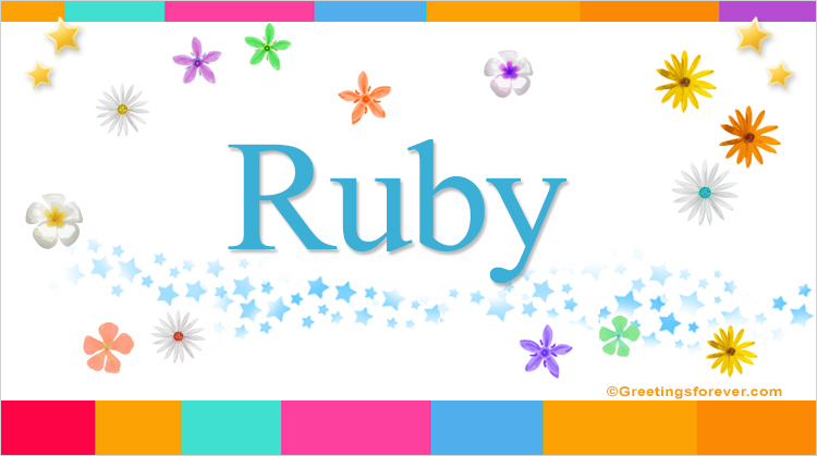 Nombre Ruby, Imagen Significado de Ruby