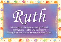 Meaning of the name Ruth