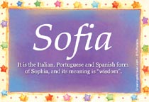 Meaning of the name Sofia