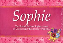 Meaning of the name Sophie