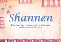 Meaning of the name Shannen