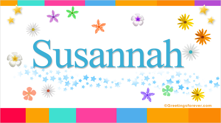 Nombre Susannah, Imagen Significado de Susannah