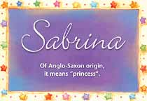 Meaning of the name Sabrina