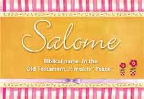 Meaning of the name Salome