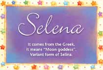 Meaning of the name Selena