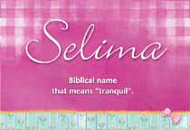 Meaning of the name Selima