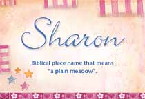 Meaning of the name Sharon