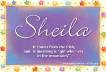 Meaning of the name Sheila