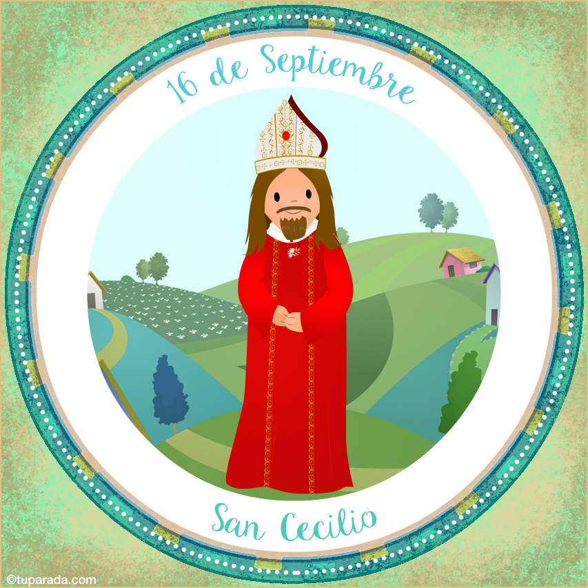 Tarjeta - Día de San Cecilio, 16 de septiembre