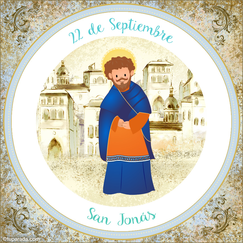 Tarjeta - Día de San Jonás, 22 de septiembre