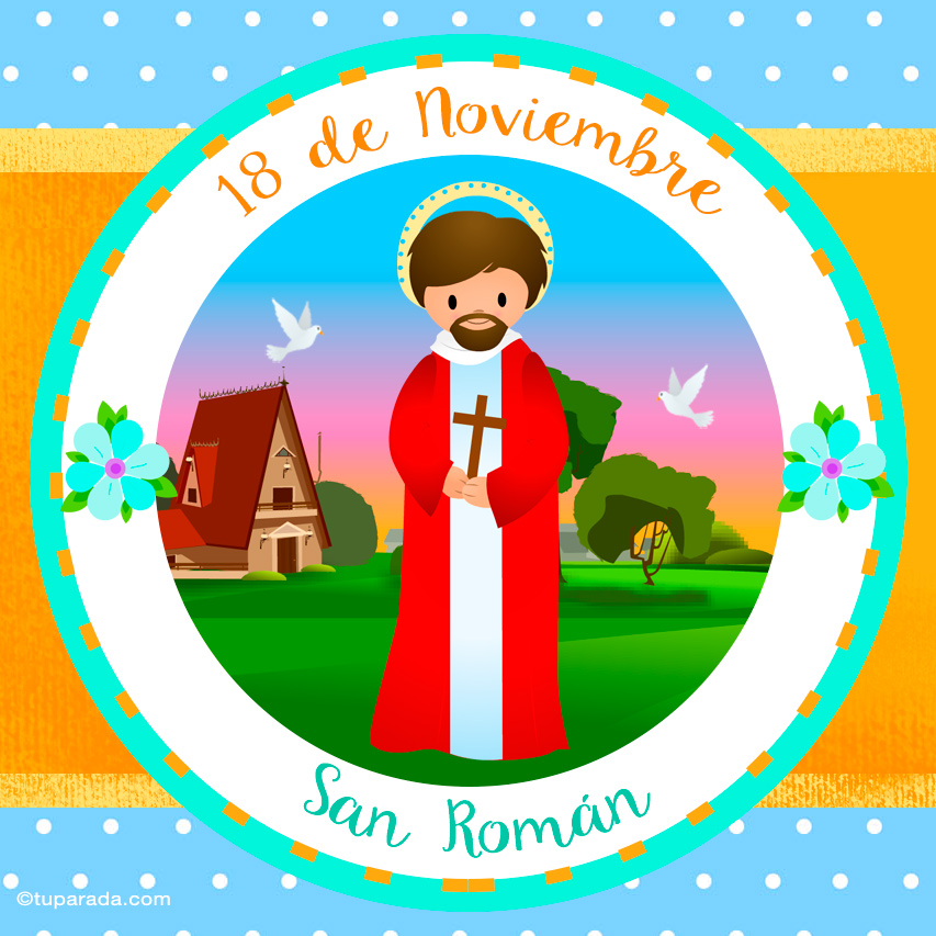 Tarjeta - Día de San Román, 18 de noviembre