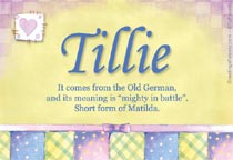 Meaning of the name Tillie