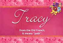 Meaning of the name Tracy