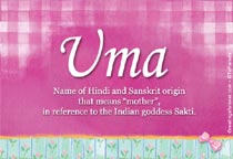 Meaning of the name Uma