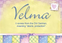 Meaning of the name Velma