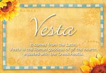 Meaning of the name Vesta