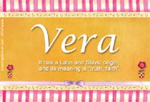 Meaning of the name Vera