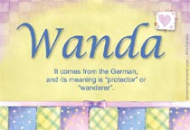 Meaning of the name Wanda