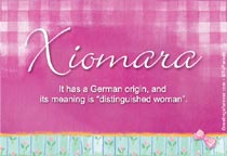 Meaning of the name Xiomara